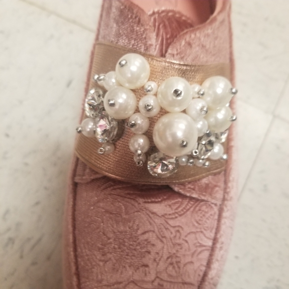 Pink Platform Faux Peral Fashion Sneaker - Picture 2 of 4